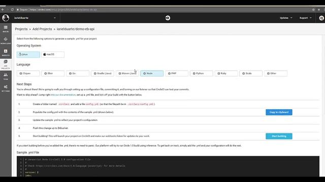 Deployment Node Api Rest to AWS Elastic Beanstalk via CircleCi 2.0 смотреть онлайн