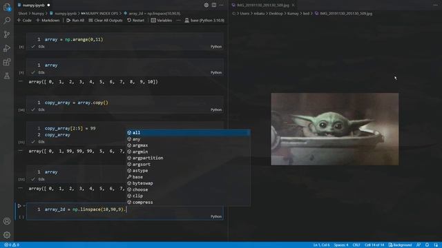 Numpy Index Operations смотреть онлайн