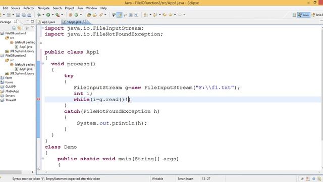Java FileInputStreamClass смотреть онлайн