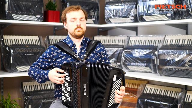 Akkordeon - Pigini Studio B2 - B-Griff - Klangprobe смотреть онлайн