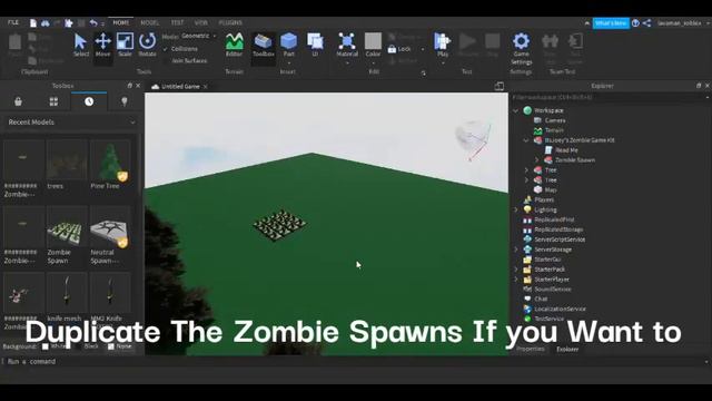 Roblox Studio Zombie Roblox Game Tutorial смотреть онлайн