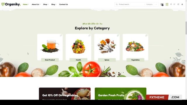 Organiky - Organic Food Store WordPress Theme health woocommerce смотреть онлайн
