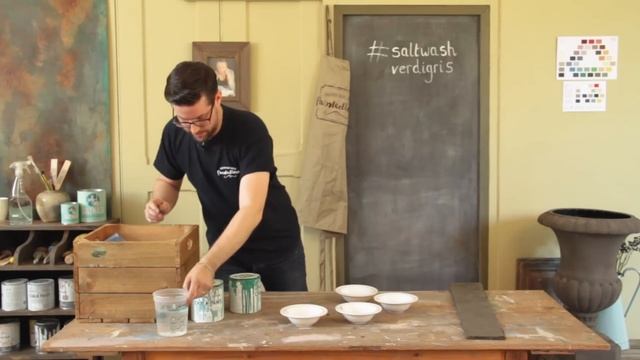 Verdigris painted patina, how to create the look using Saltwash and Annie Sloan Chalk Paint. смотреть онлайн