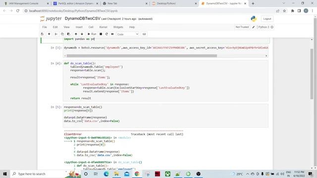 DynamoDB Table Scan - Generate CSV from DynamoDb table using Boto3 Python смотреть онлайн
