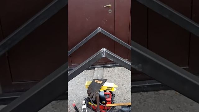 Каркас тамбура из профтрубы 60*60*3. смотреть онлайн