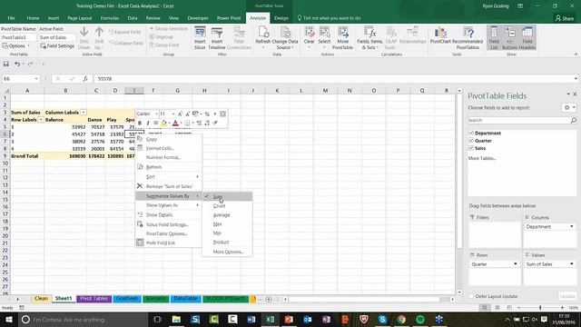 Analysing Data Sets in Excel with Deborah Ashby (Tutorial) смотреть онлайн