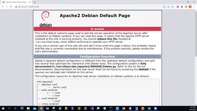Install an Apache web server and configure a webpage on Debian9 VM on Google Cloud смотреть онлайн
