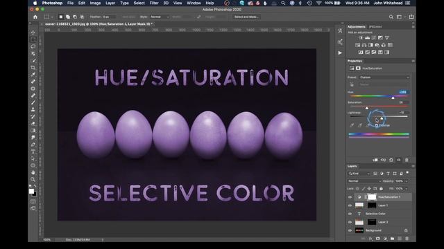 Hue-Saturation vs Selective Color in Adobe Photoshop смотреть онлайн