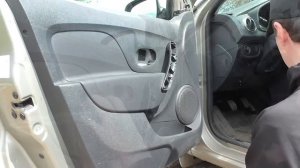 Разборка дверной карты рено логан 2