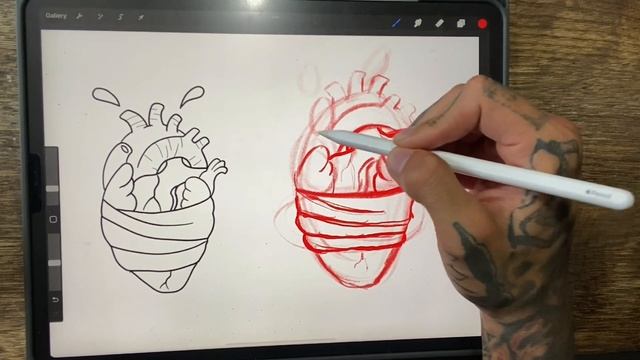 How To Draw Tattoos For Beginners | Broken Heart Tattoo смотреть онлайн