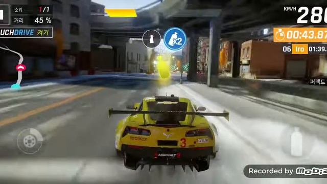 Asphalt9 /터치드라이브 /Grand Prix /R6 /CHEVROLET CORVETTE C7.R 2☆ /연습 /1:33.284 смотреть онлайн