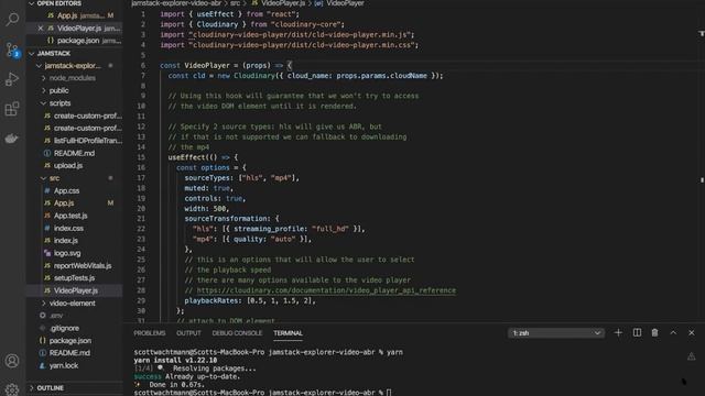 Video Streaming with Adaptive Bitrate: Implementing Cloudinary Video Player with React смотреть онлайн
