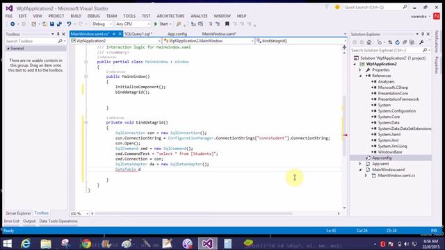 How to bind DataGrid with Sql Server in WPF смотреть онлайн