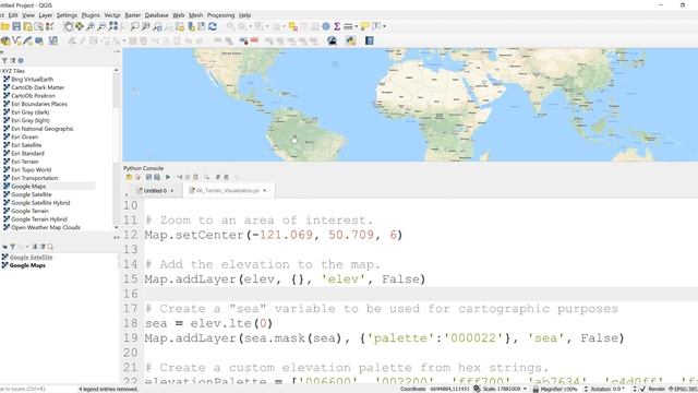Google Earth Engine: Map Elevation Data with GEE and QGIS смотреть онлайн