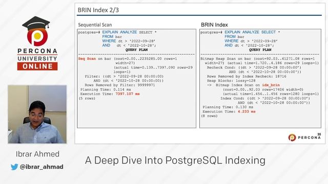 Lesson #8 - What is a BRIN Index? (Index Types) - Deep Dive Into PostgreSQL Indexes Course смотреть онлайн