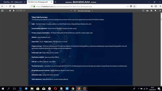 The deal ico incelemesi (TR) смотреть онлайн