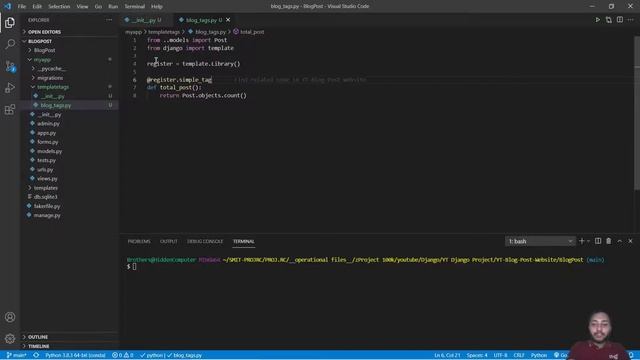 How To Create Simple Tags In Django | How To Create A Custom Template Tag | Blog Post -19 смотреть онлайн