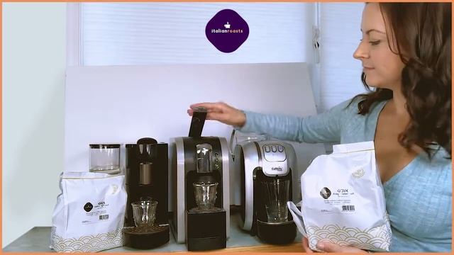 Italian Roasts Espresso Capsules demonstration in the Starbucks Verismo, K-Fee & CaffItaly machines смотреть онлайн