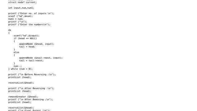 Code Review: Deleting nodes having greater value on right side (2 Solutions!!) смотреть онлайн