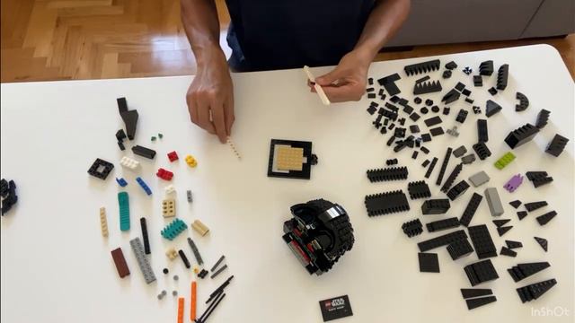 Lego 75304 Darth Vader Helmet speed reverse build смотреть онлайн