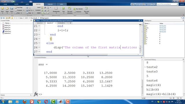 Programmin With While Command In Matlab 14 In Kurdish