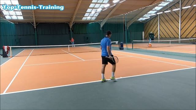 Simon vs 17 Year Old Student - Tennis Match - Top Tennis Training смотреть онлайн