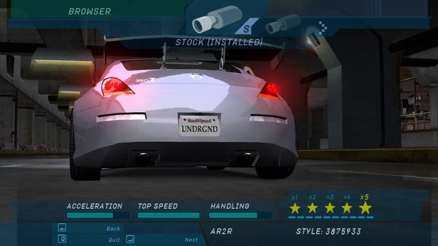 Need for Speed: Underground — Nissan 350Z (Melissa) смотреть онлайн