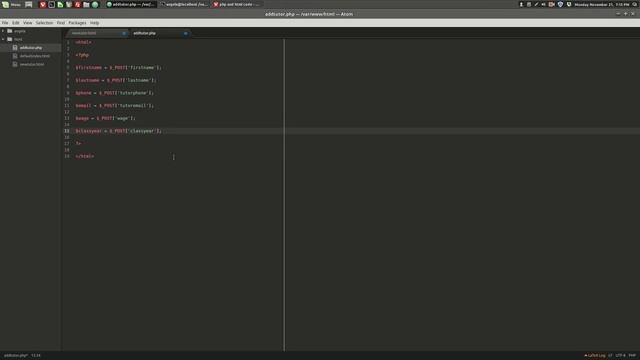 Using PHP to Insert HTML Form Data into a MySQL Database (PART ONE) смотреть онлайн
