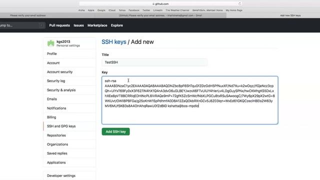 Connect to a Github repository using an SSH key смотреть онлайн