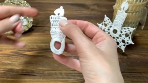 Рождественская СВЕЧА крючком