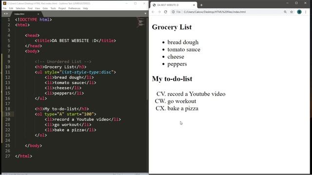 HTML list tutorial ? #5 смотреть онлайн