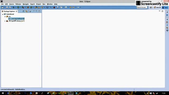 Hello world java example using eclipse смотреть онлайн