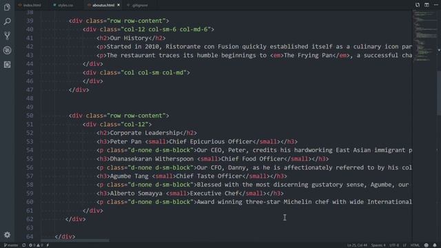 Cousera Frontend UI Bootstrap 4 week 1 Assignment смотреть онлайн