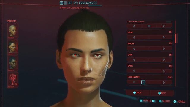 How to Make an Attractive and Professional Female V in Cyberpunk 2077 Character Creator смотреть онлайн
