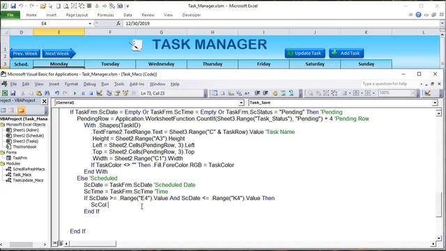 Learn How To Create The Drag & Drop Task Scheduler In Excel While I Build It From Scratch [Part 2] смотреть онлайн