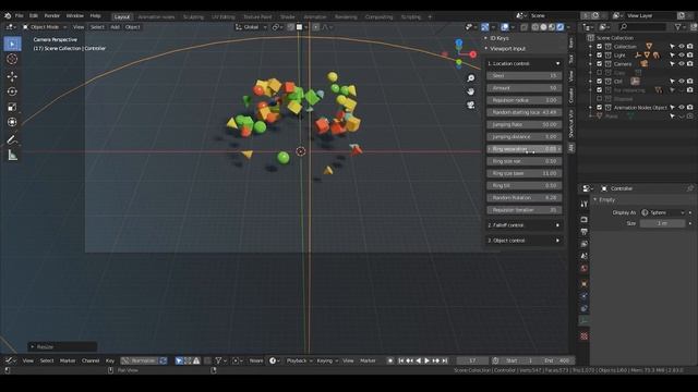 [Demo] Tornado of objects_Take 1 - blender animation nodes; noding-product смотреть онлайн
