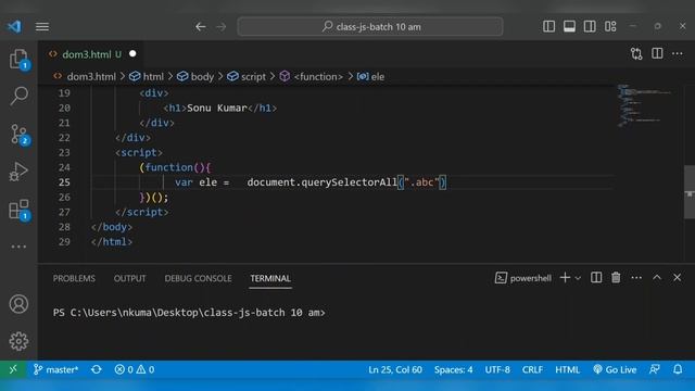 Learn JavaScript In Hindi | querySelector | getElementById | DOM Class | Part 4 | Coder Banjao ! смотреть онлайн
