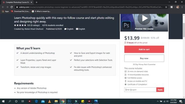 online free Photoshop course || Photoshop Online free class with certificate || смотреть онлайн