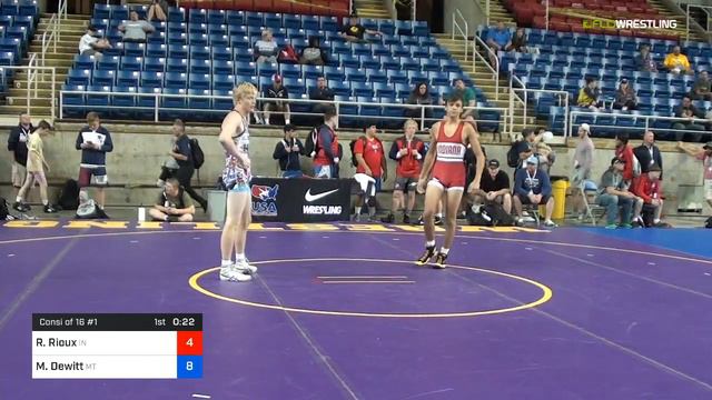 2018 USMC-USAW Cadet & Junior GR Nationals/Junior 126 Consi Of 16 #1 - Raymond Rioux (IN) Vs. Matt смотреть онлайн
