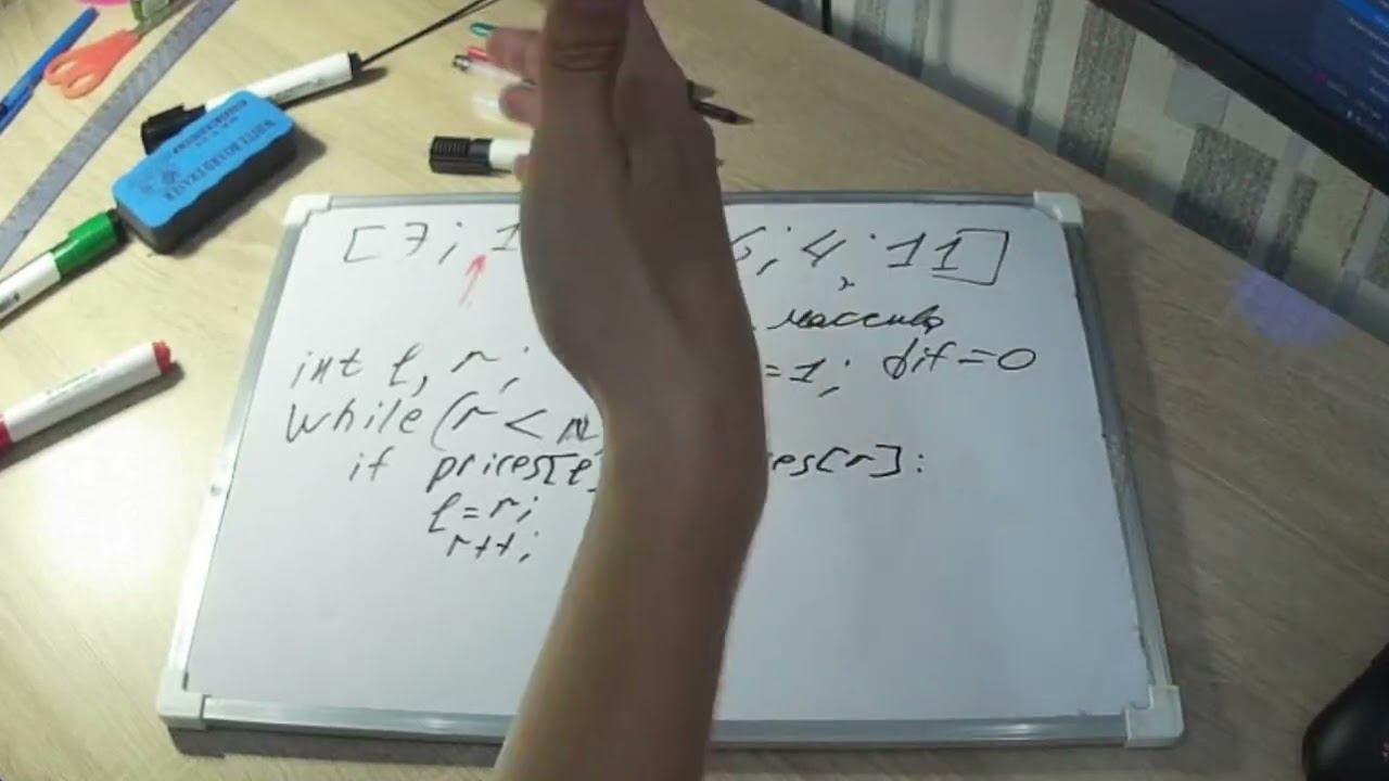 121 problem Leetcode. С++. Метод скользящего окна смотреть онлайн