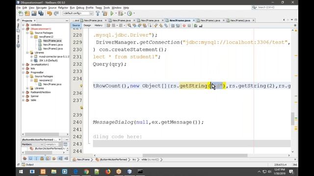 Netbeans Get data from dB смотреть онлайн
