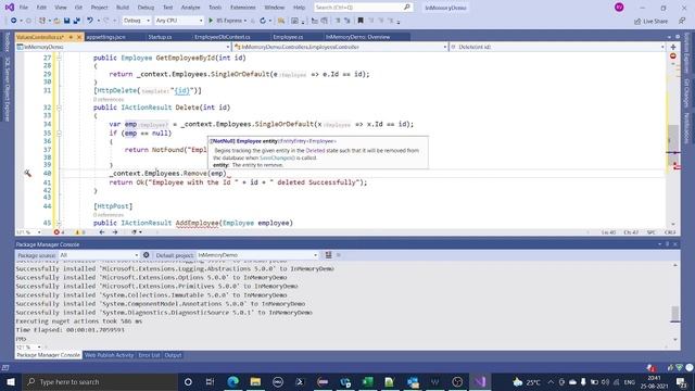 How to use In-Memory database in Asp.Net Core App смотреть онлайн