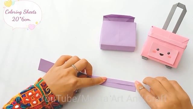 DIY Origami Paper Suitcase // DIY Mini Suitcase for Doll - Easy Tutorials смотреть онлайн