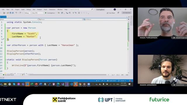 Mads Torgersen — What’s new in C# 9.0 and beyond смотреть онлайн
