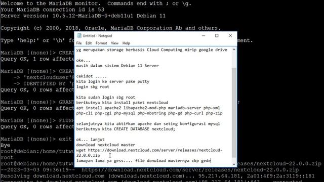 Tutorial Cara Instalasi Nextcloud di Debian смотреть онлайн