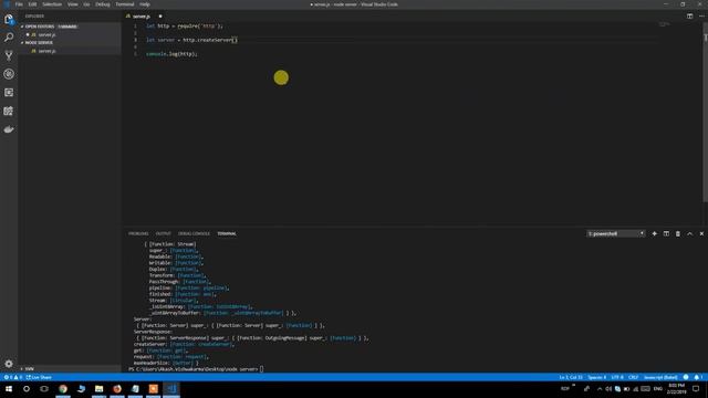 Nodejs tutorial 2 (Creating nodejs http server) смотреть онлайн
