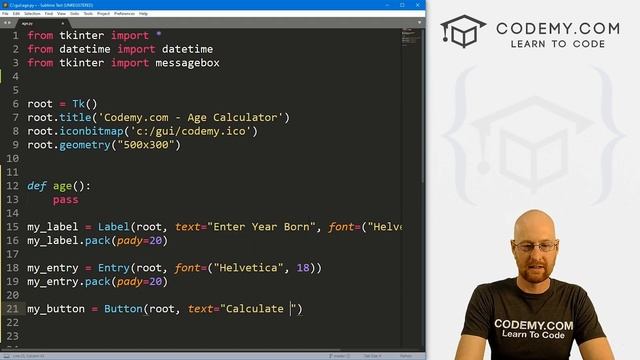 Build An Age Calculator - Python Tkinter GUI Tutorial 204 смотреть онлайн