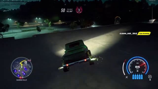 Chevrolet C10 Stepside pickup truck at night смотреть онлайн