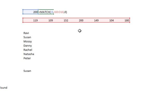 MATCH Function in Excel смотреть онлайн