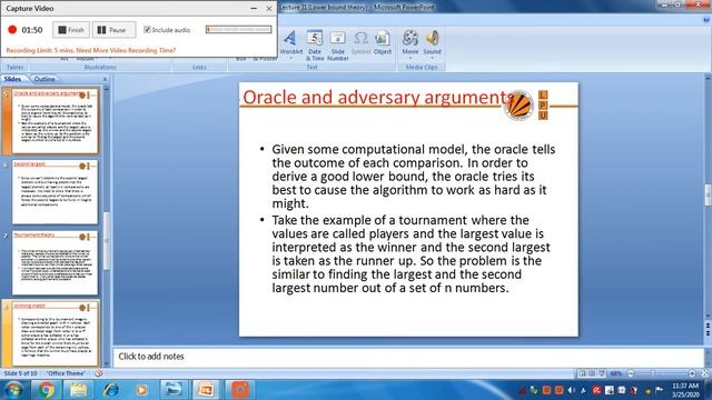 Lower bound theory in DAA смотреть онлайн